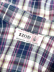 60s IZOD S/S OPEN COLLAR SHIRT Size XL程