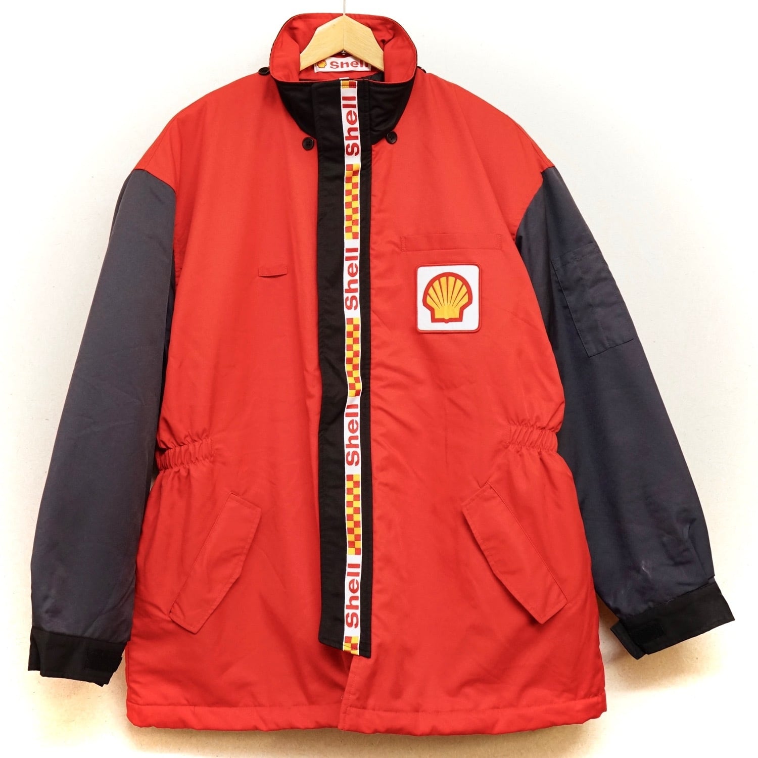 昭和シェル石油・Ｓｈｅｌｌ　薄手・ブルゾン・ジャンパー　Ｍサイズ　スタッフユニフォーム・制服　ガソリンスタンド 昭和シェル SHELL スタッフユニフォーム ブルゾン ジャンパー