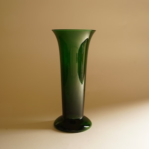 ヴィンテージガラスベース グリーン