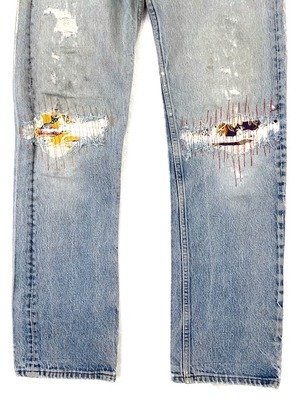 M-223リーバイス Levis501レギュラー古着 1980年代 米国製刻印522W 72cm(ぐるり 股下 79cm