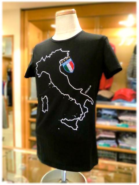 【 USUALIS 】　　　　　　　　 ｳｻﾞﾘｽ　　- Italy - 　　　　　 　 ｸﾙｰﾈｯｸ 半袖Tｼｬﾂ | Men's　apparel　 ADAM powered by BASE