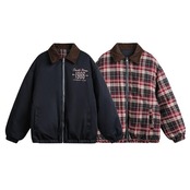 【暖かさUP】VINTAGE リバーシブル 中綿ジャケット T1259