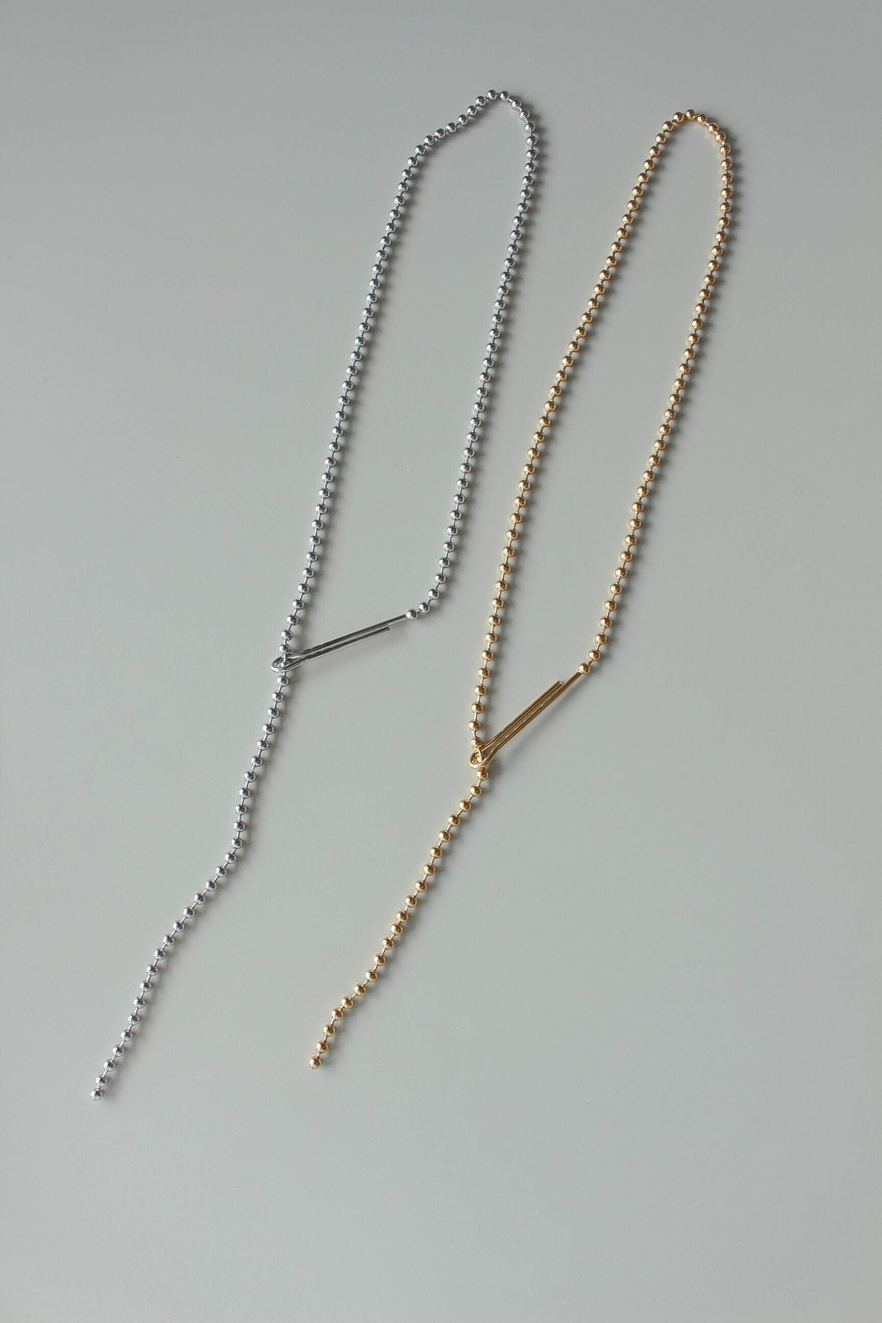 11/15(sat)再販 Ball Y Shape Hook Necklace | 金属アレルギー対応の