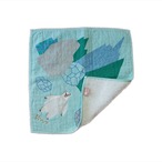 ガーゼハンカチパイル 【森田 MiW × 楠橋紋織】 シロクマ / グリーン