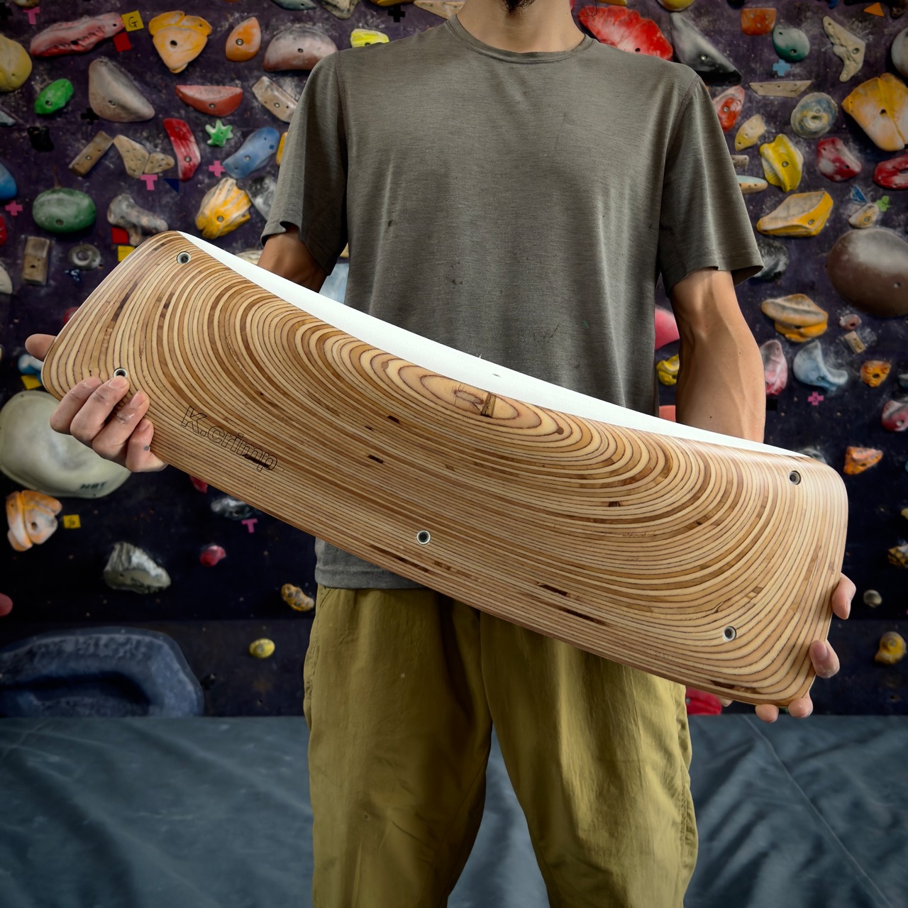 【木製クライミングホールド】DUAL SLOPER-4 07 [L]