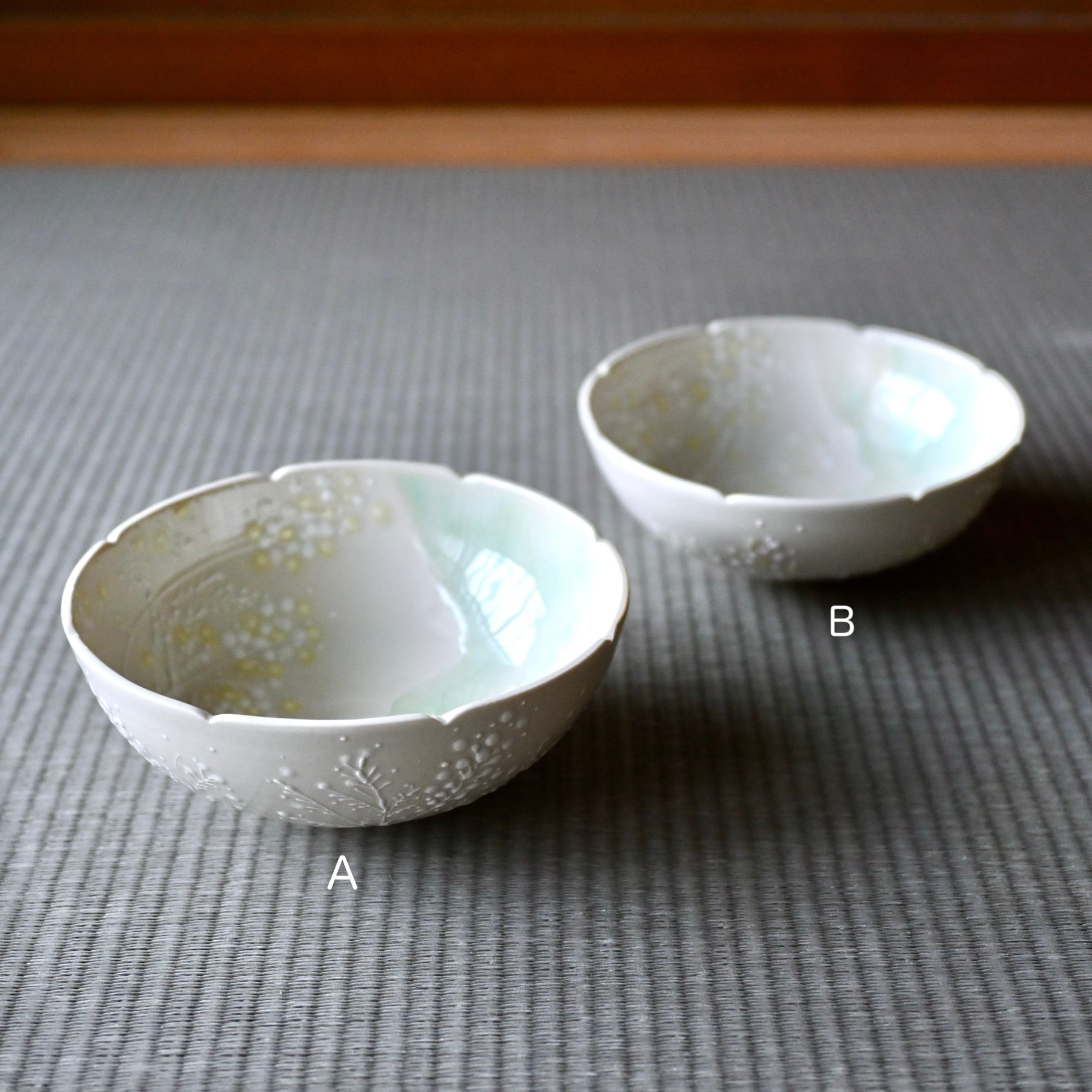 20.水辺のミモザBowl (B) | 陶工房 みかガマ ＊ のぐちみか