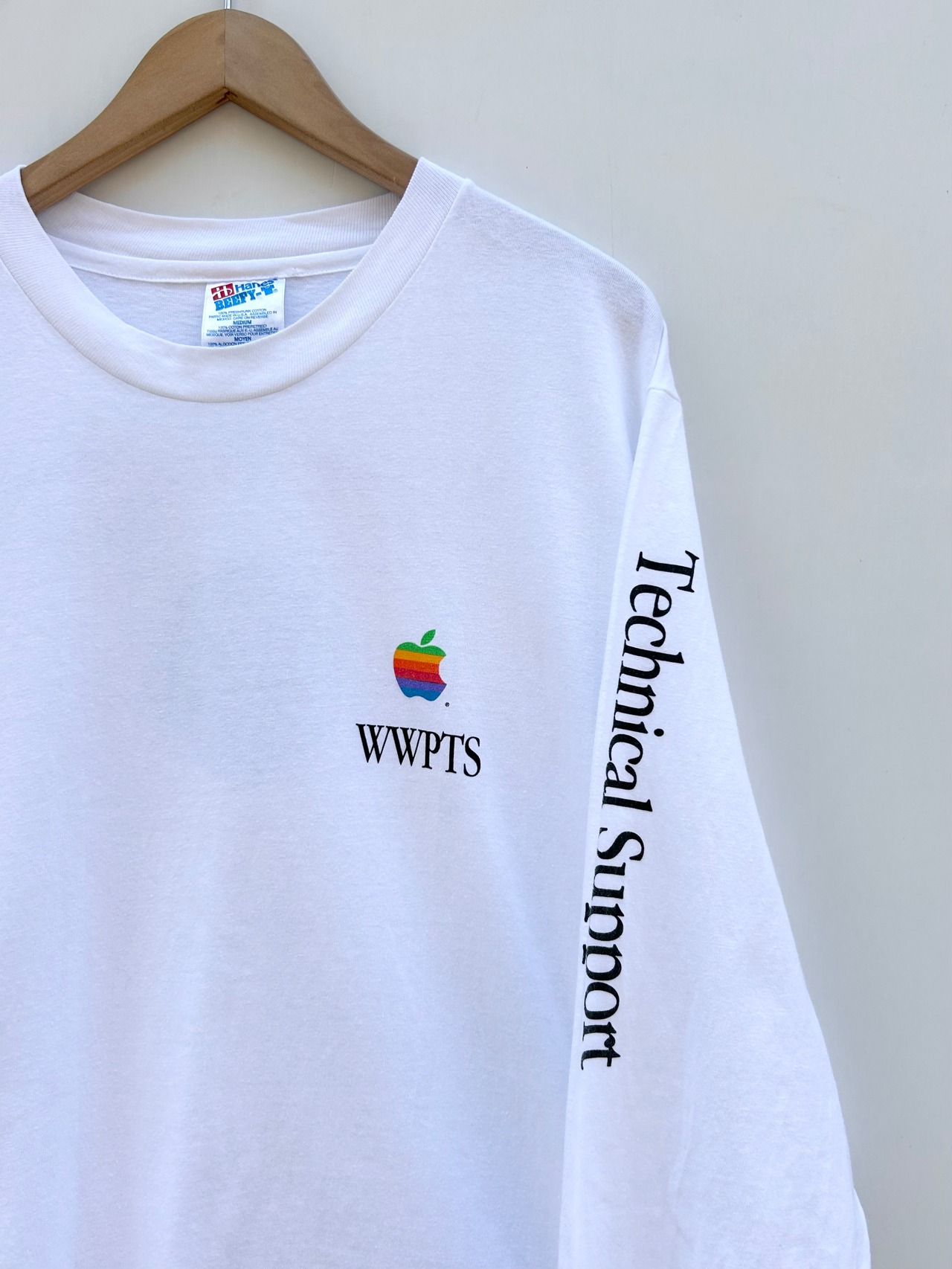 90s "Apple" L/S Tee Size M