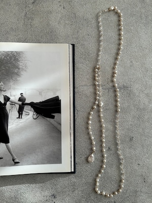 パールと天然石ネックレス