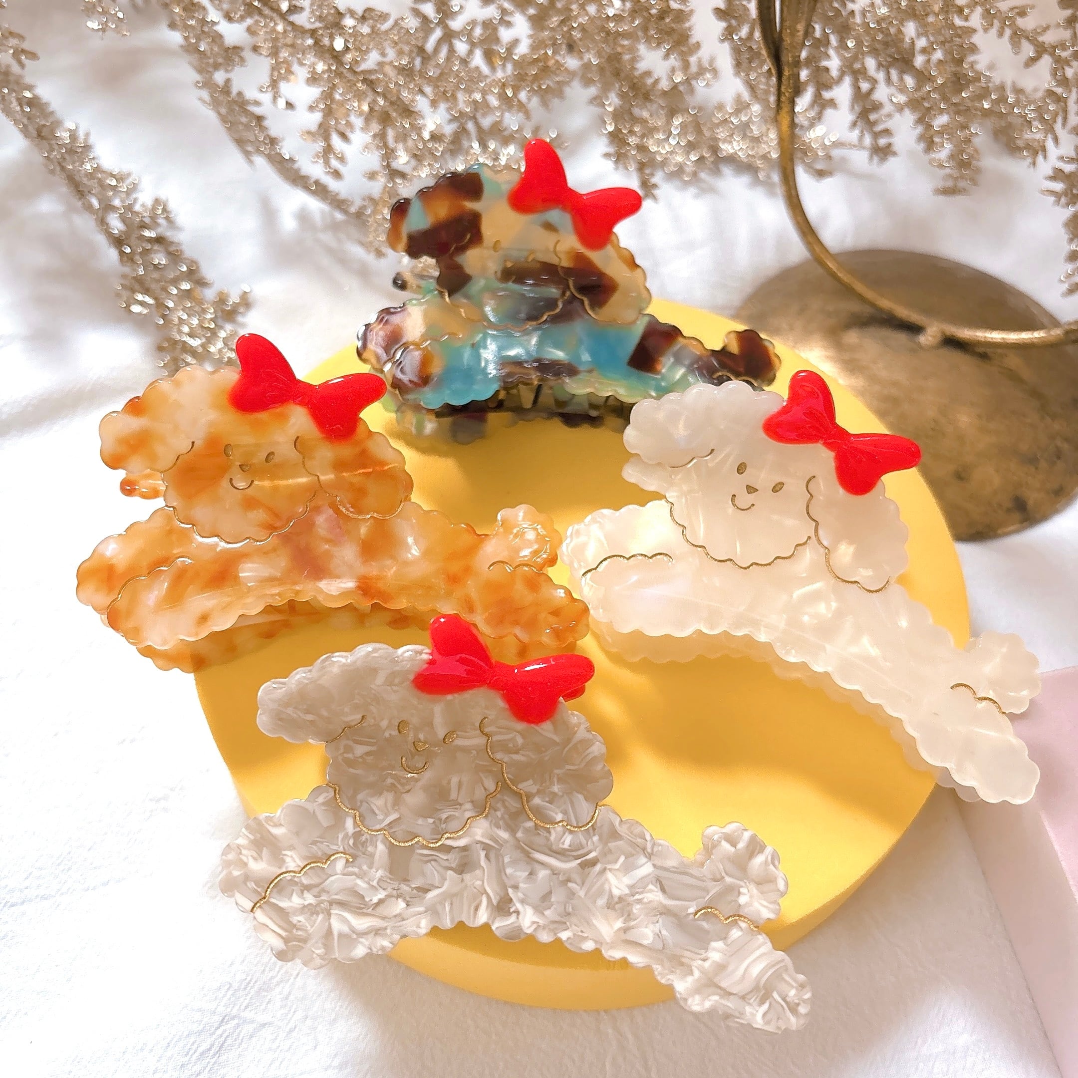 オーダーメイド☆熱帯魚 ツノダシ☆ベビーヘアクリップ  ヘアゴム 動物・生き物 | 動物や生き物のヘアアクセサリー屋さん【バルコス