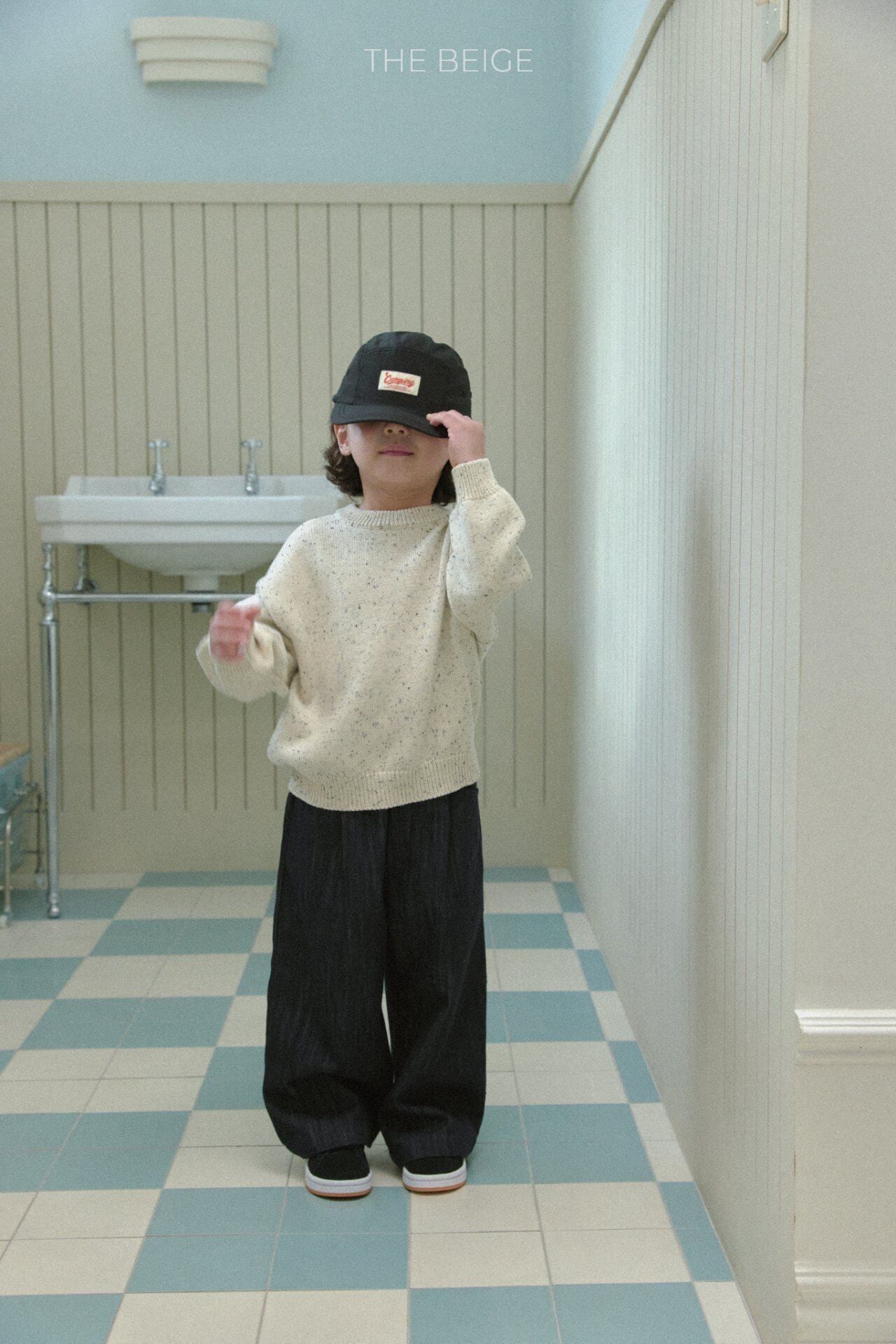 【予約】the beige Denim Wide Pants