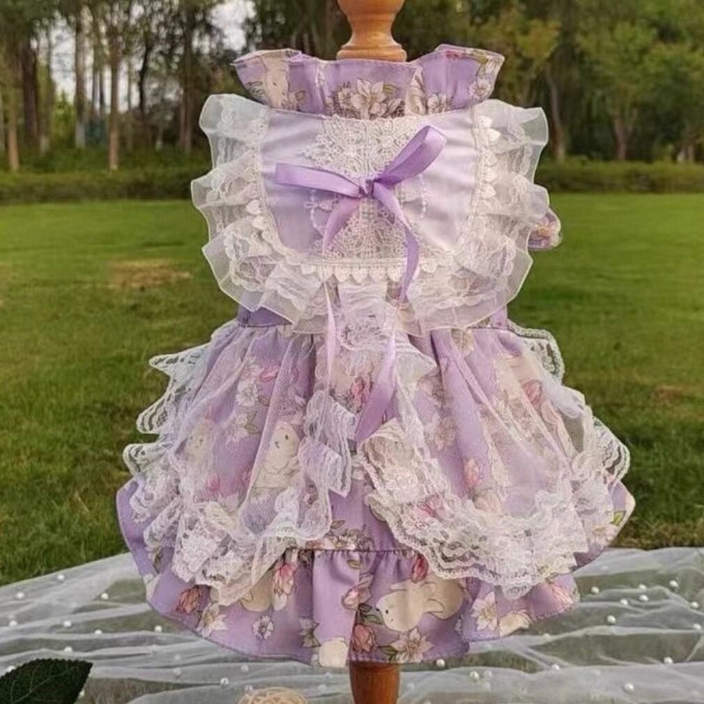 フレアーシルエットパープルワンピ 00143