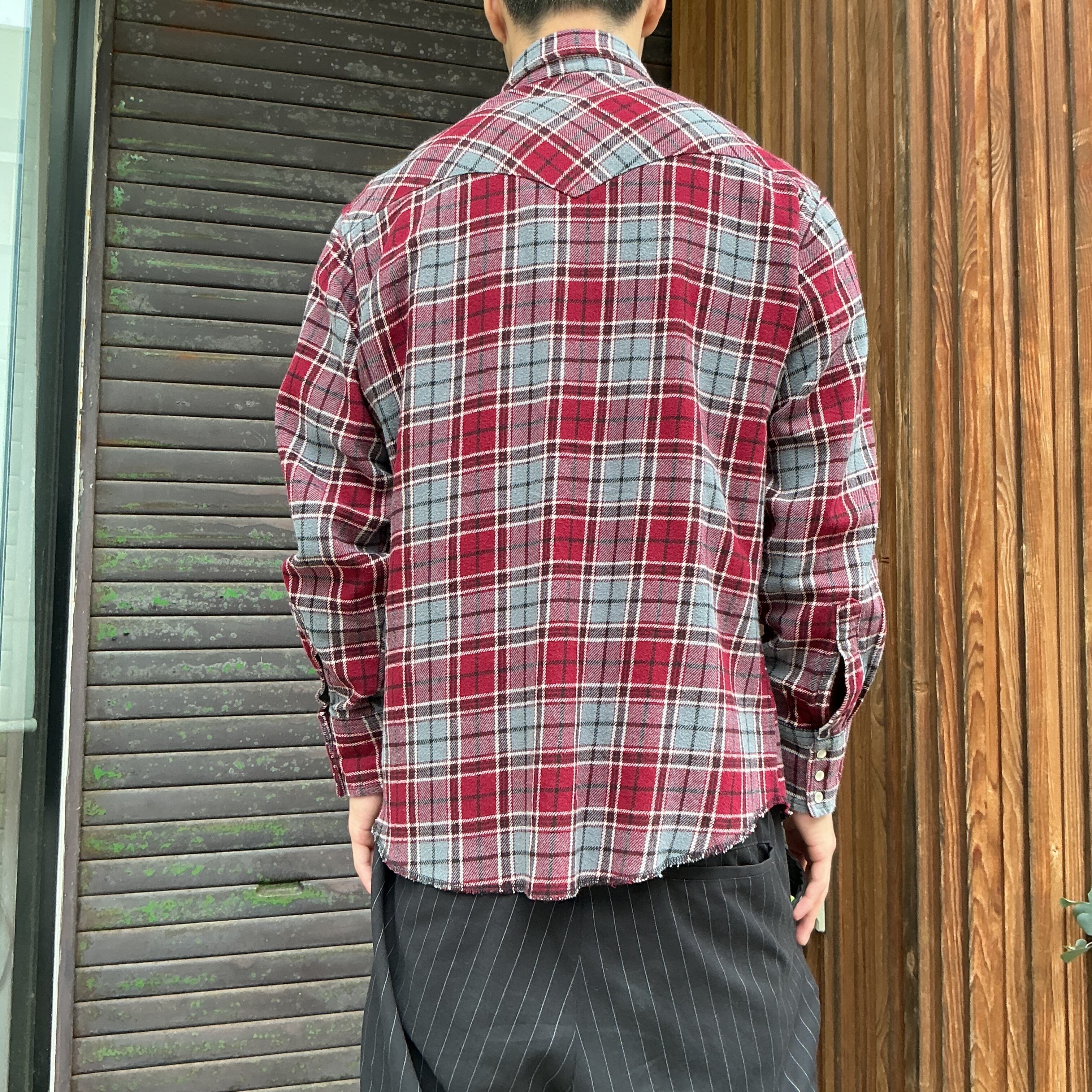 90's~ Wrangler ラングラー 長袖シャツ チェックシャツ ウエスタン