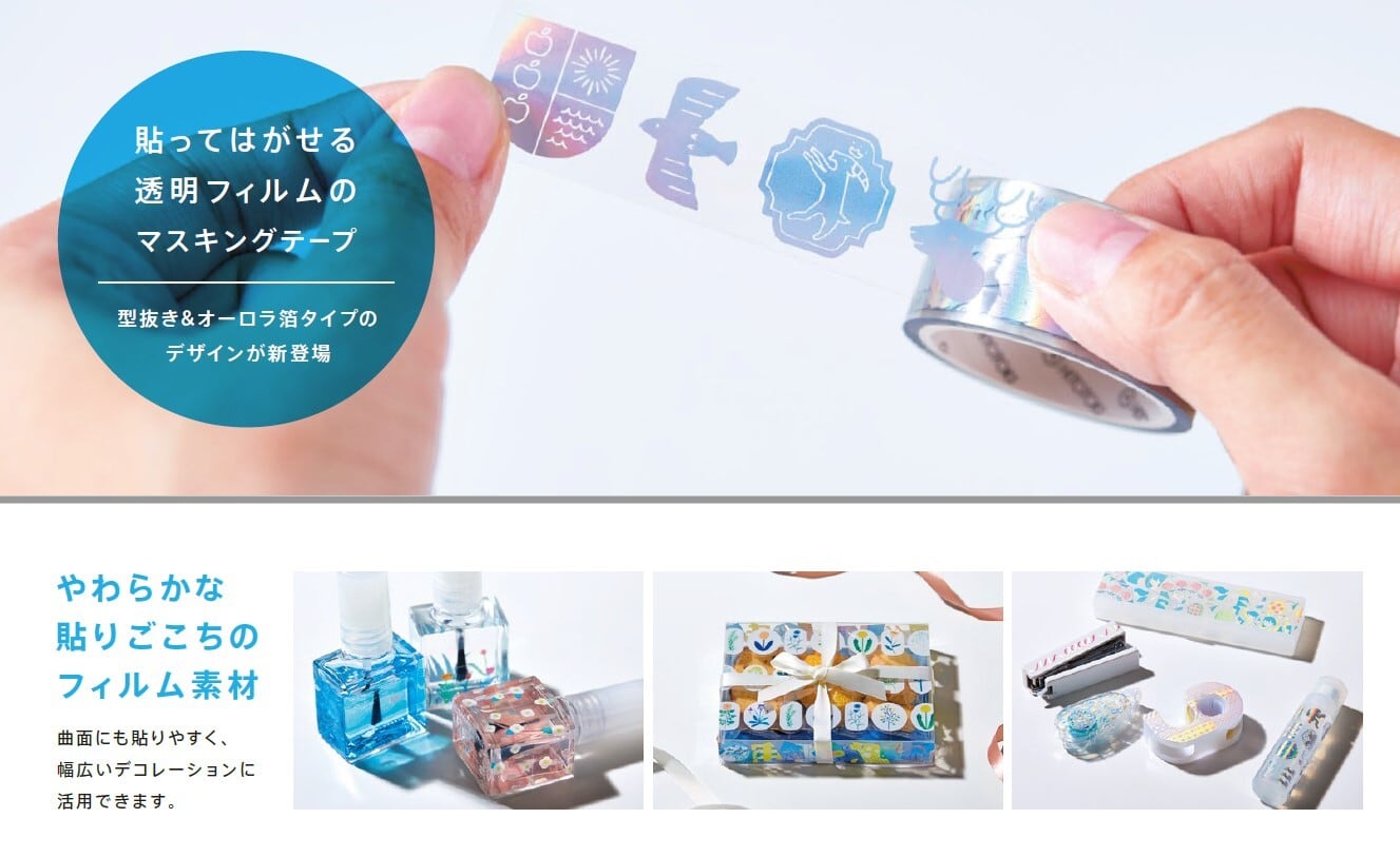 SODA 透明マスキングテープ 型抜きタイプ ソーダ キングジム