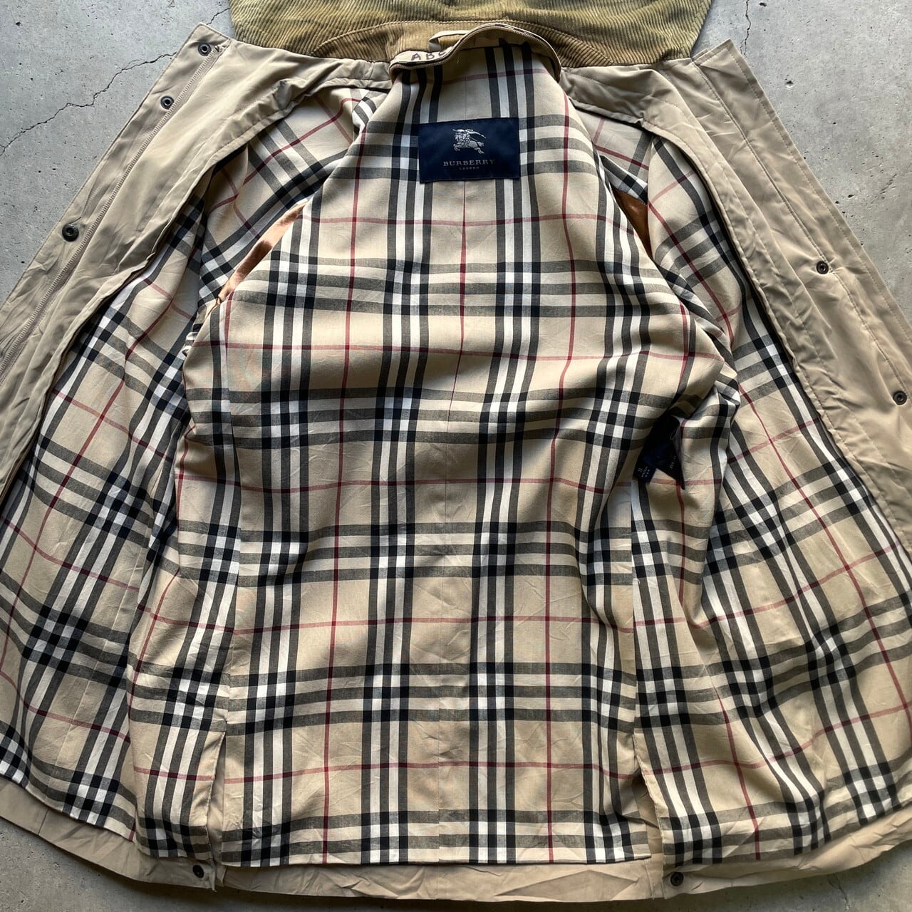 BURBERRY LONDON バーバリー ピーチスキン カバーオール ハンティング