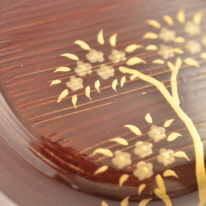 茶道具作家】蒔絵中棗 平安千穂作 塗師 茶器 漆器 漆芸
