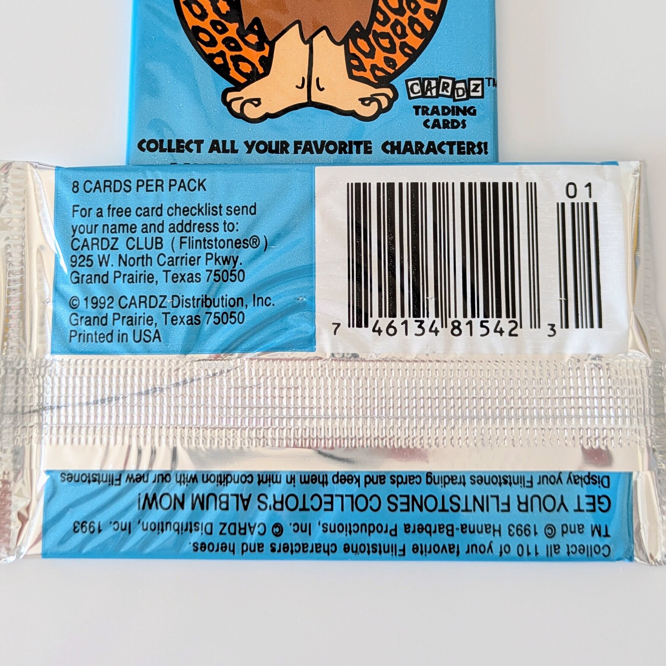 ☆送料無料！☆ 1992年製 【The Flintstones Hanna Barbera ( 原始家族