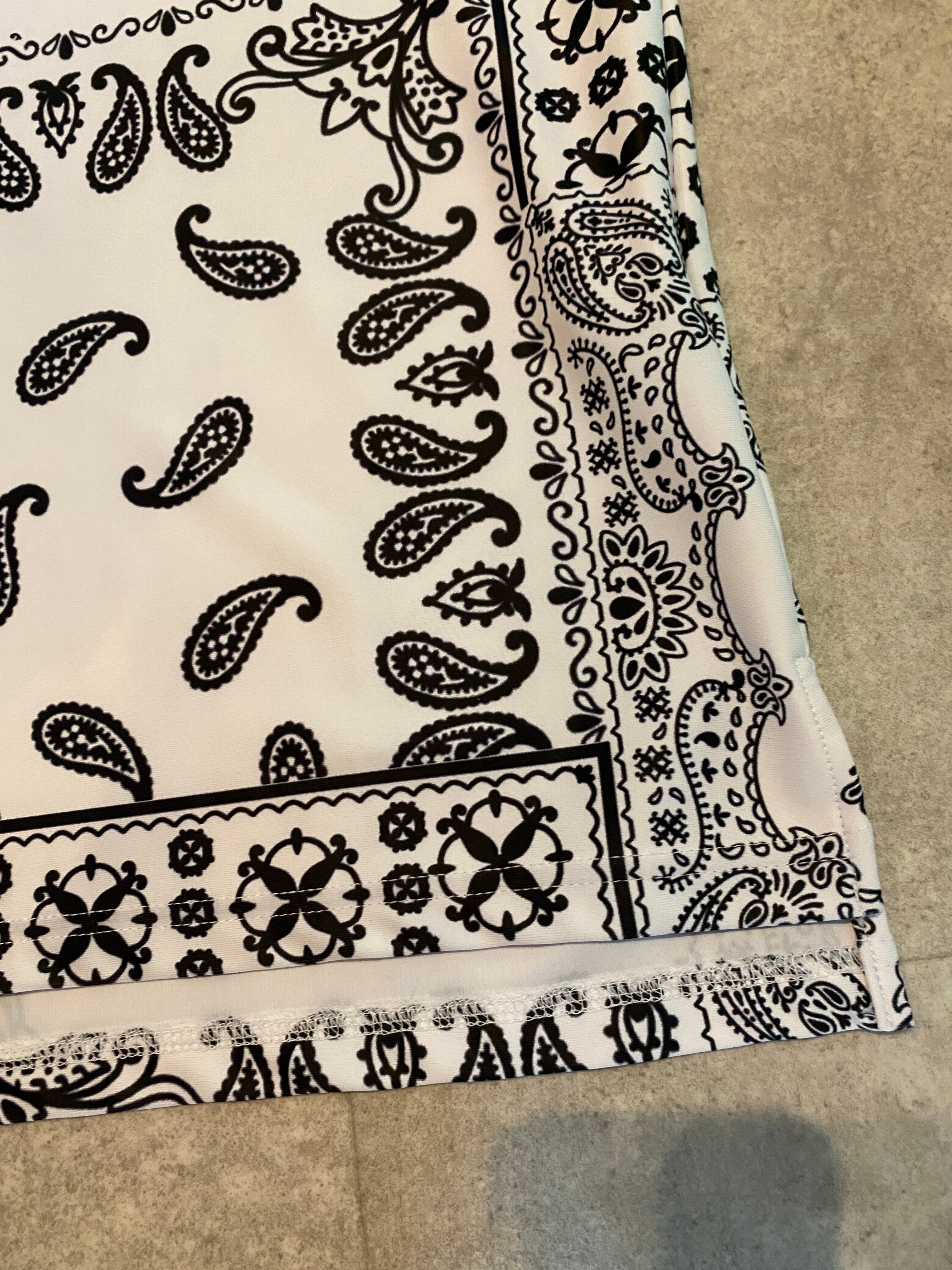 BANDANA RUSH POLO&ショーツ RESOUND CLOTHING白 RESOUND CLOTHING（リサウンドクロージング）/ BANDANA RUSH POLO