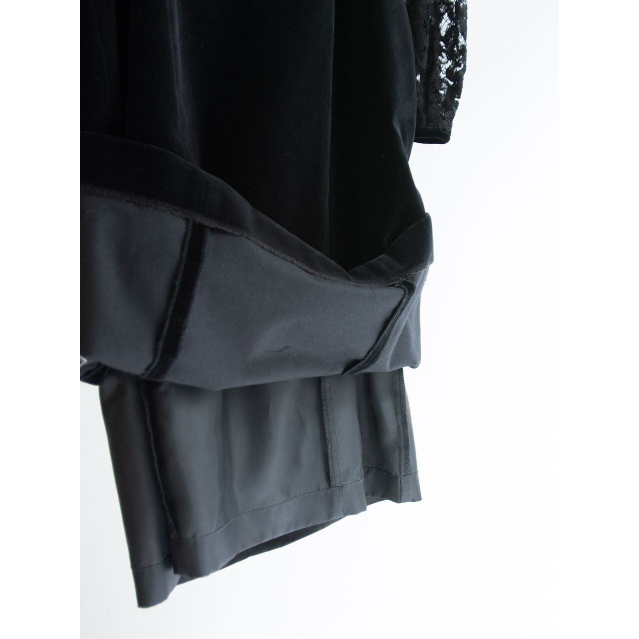 【LANVIN PARIS】Made in France 80's velour dress（ランバン フランス製ベロアドレス ワンピース）2a