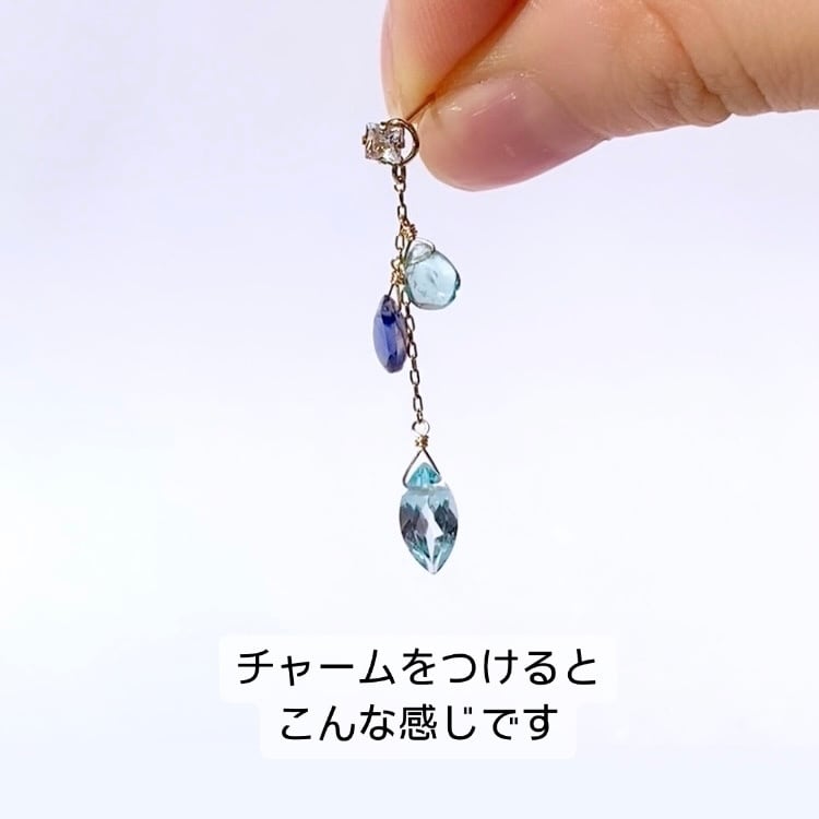 チャーム用ピアス【14kgf✴︎金属アレルギー対応】 | eije