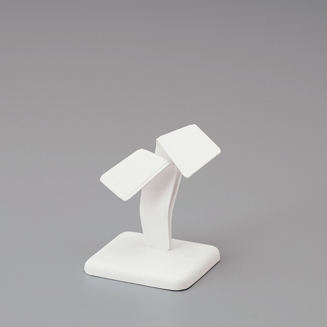 ピアス・イヤリングスタンドSサイズ　ロングピアス・イヤリング　合皮白　1個単位　AR-1993-S