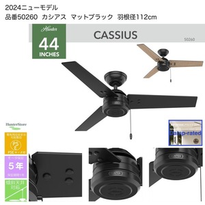 カシアス　マットブラック【壁ｺﾝﾄﾛｰﾗ･24㌅61cmﾀﾞｳﾝﾛｯﾄﾞ付】