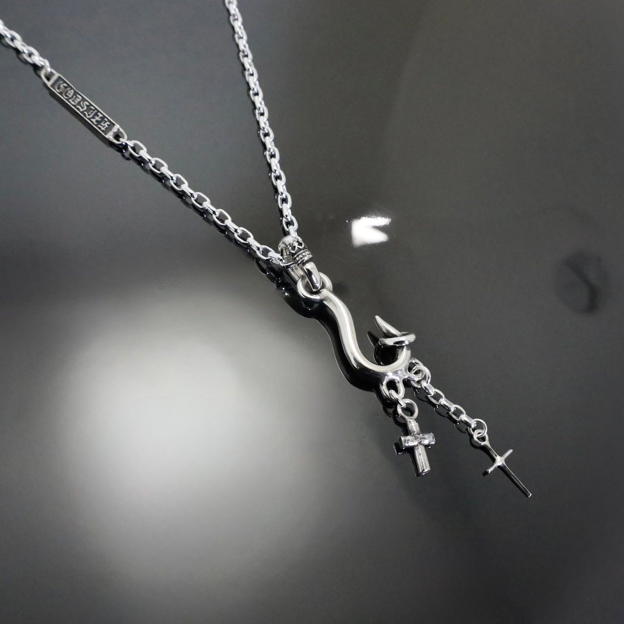 CURIOSITY HOOK #1 I.D. TAG NECKLACE / キュリオシティフック #1 I.D. タグ ネックレス