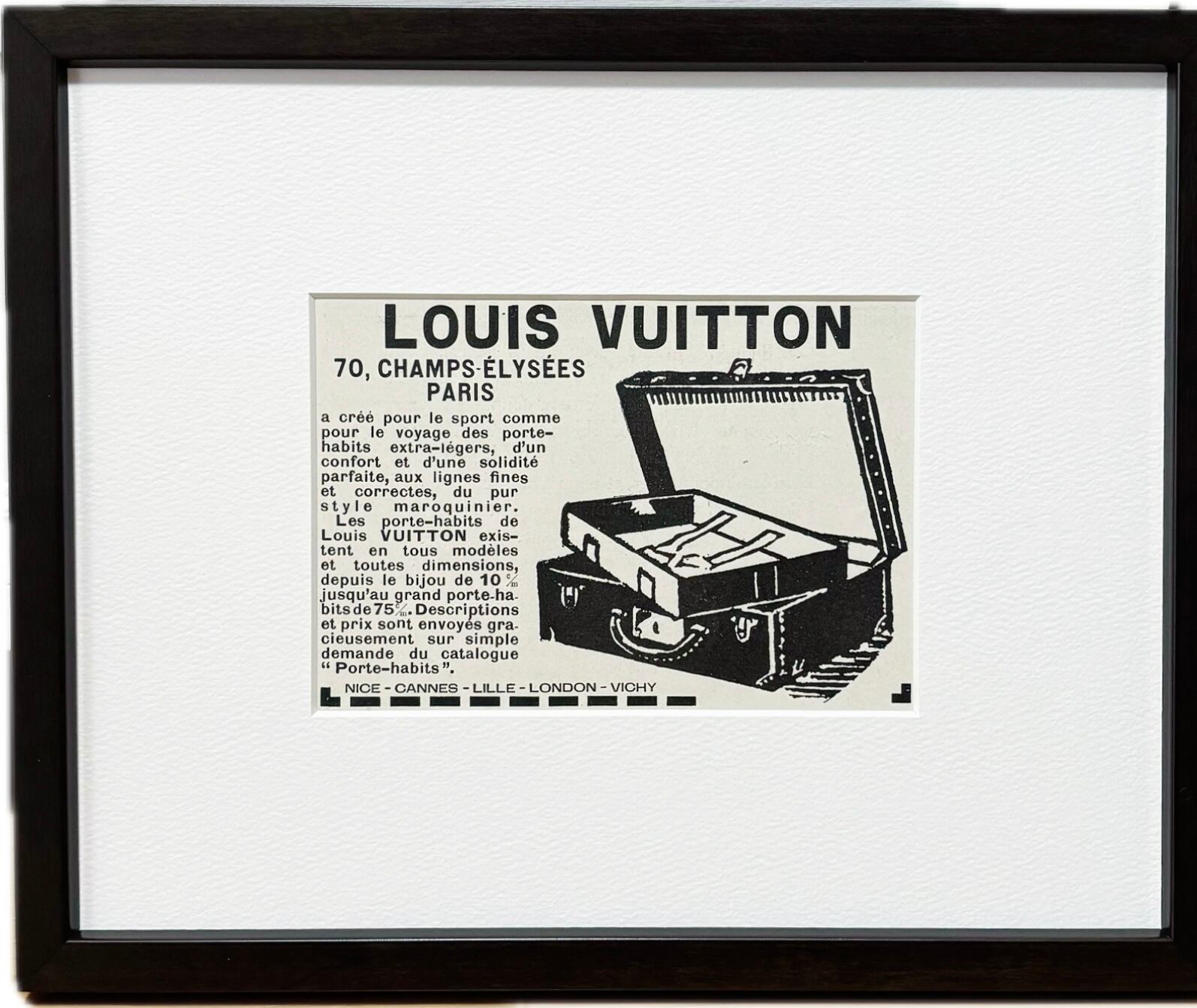 Louis Vuitton アートポスター 1925年製 53×28cm 再入荷！1925 広告＞Louis Vuitton ルイヴィトン ポスター