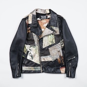 【 RJK-M_002】再構築 リメイク着物ライダースジャケット KIMONO RIDERS JACKET