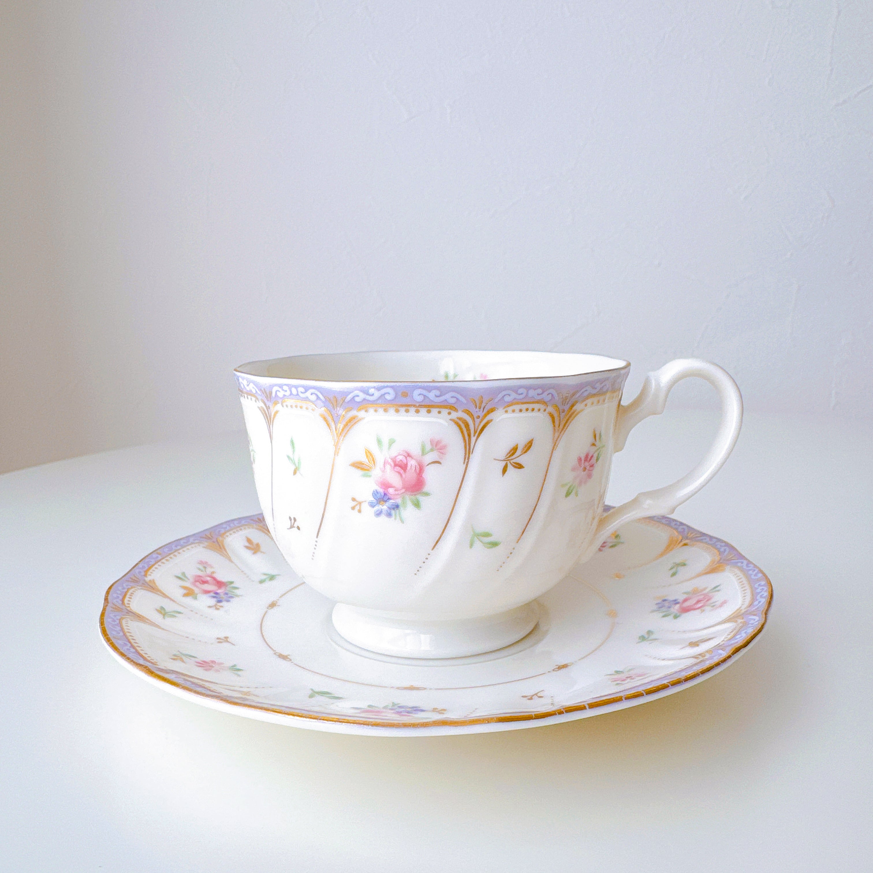 vintage】Noritake ノリタケ ロマンティックカラーのフローラルティー