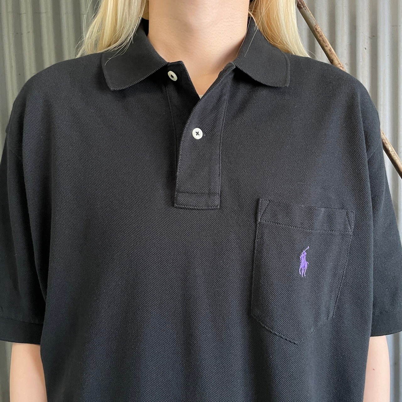 Polo by Ralph Lauren ポロバイラルフローレン鹿の子 胸ポケット付き 