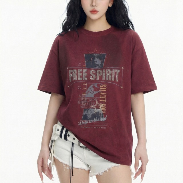 rock design short-sleeved tee　ロックデザイン半袖ティー　J1845