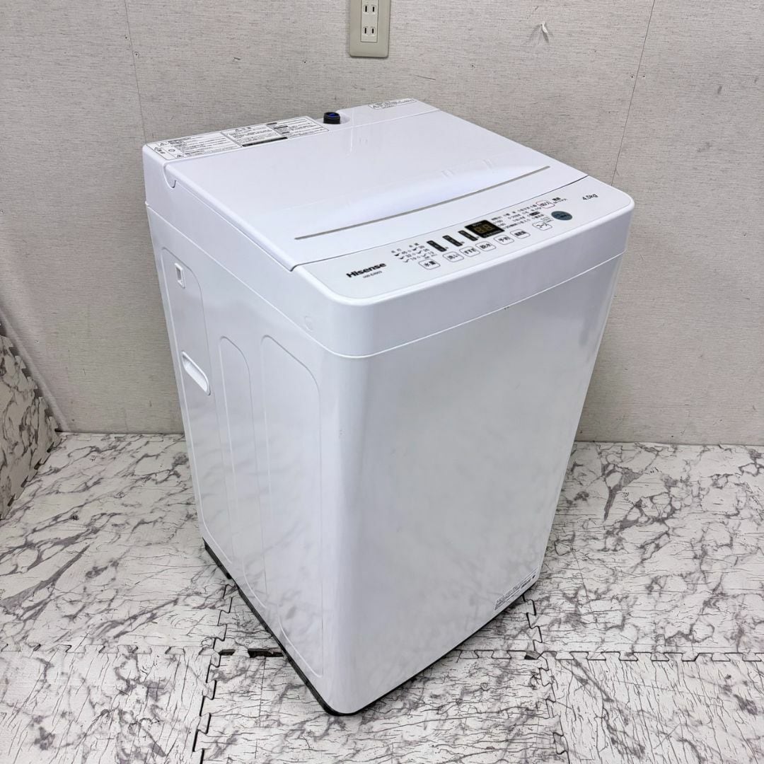H361 超美品 Hisense 2019年製 全自動洗濯機 組み立てる 4.5kg