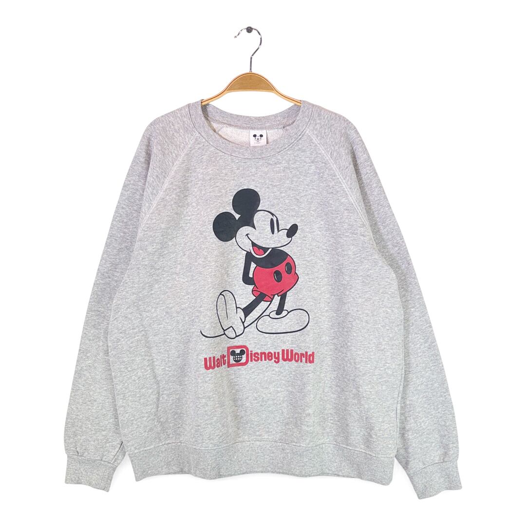 ミッキーマウス スウェット ディズニーオフィシャル グレー MICKEY MOUSE サイズXL相当 古着 @CF0949