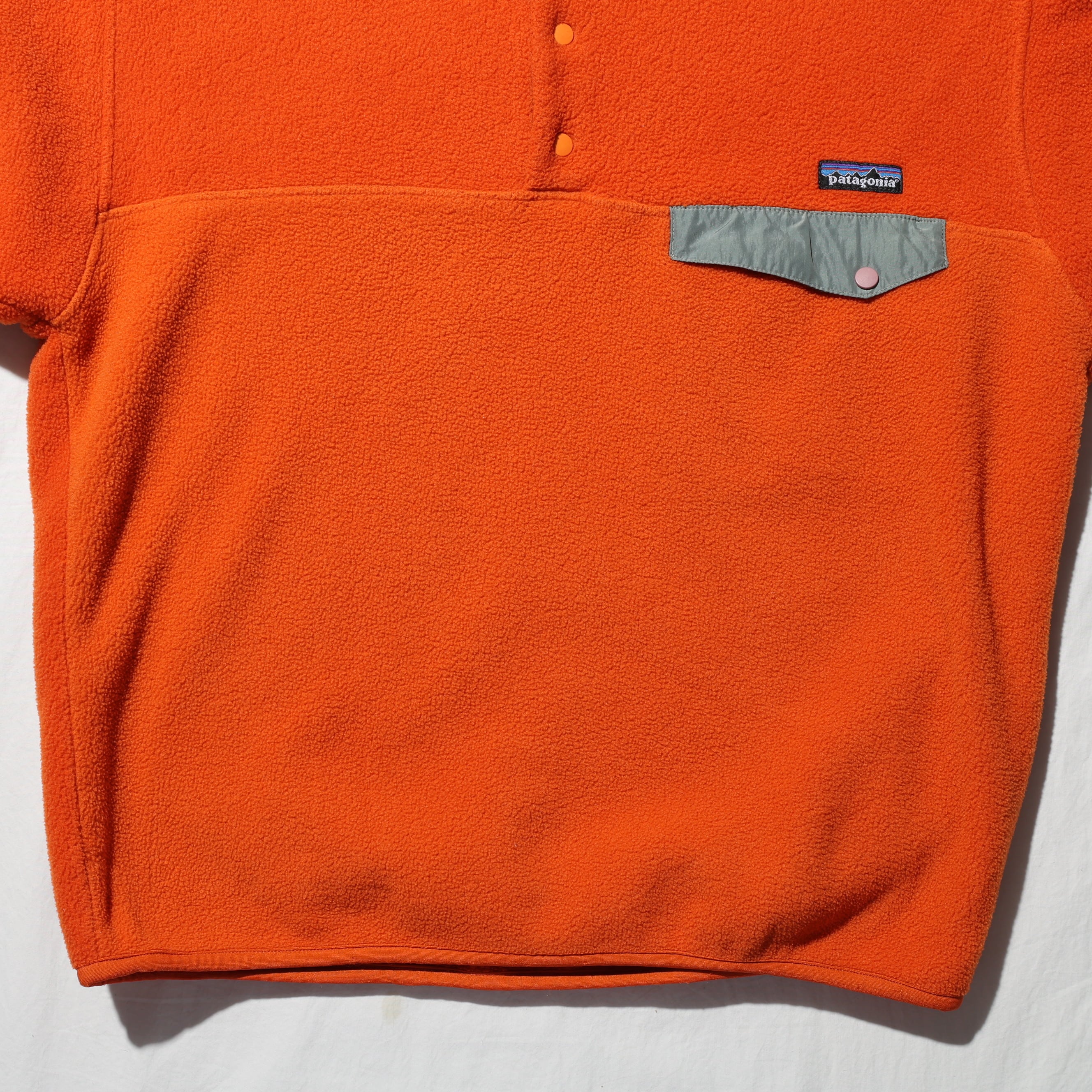 Mint M 98年 オレンジ Synchilla Snap-T Patagonia シンチラ スナップT