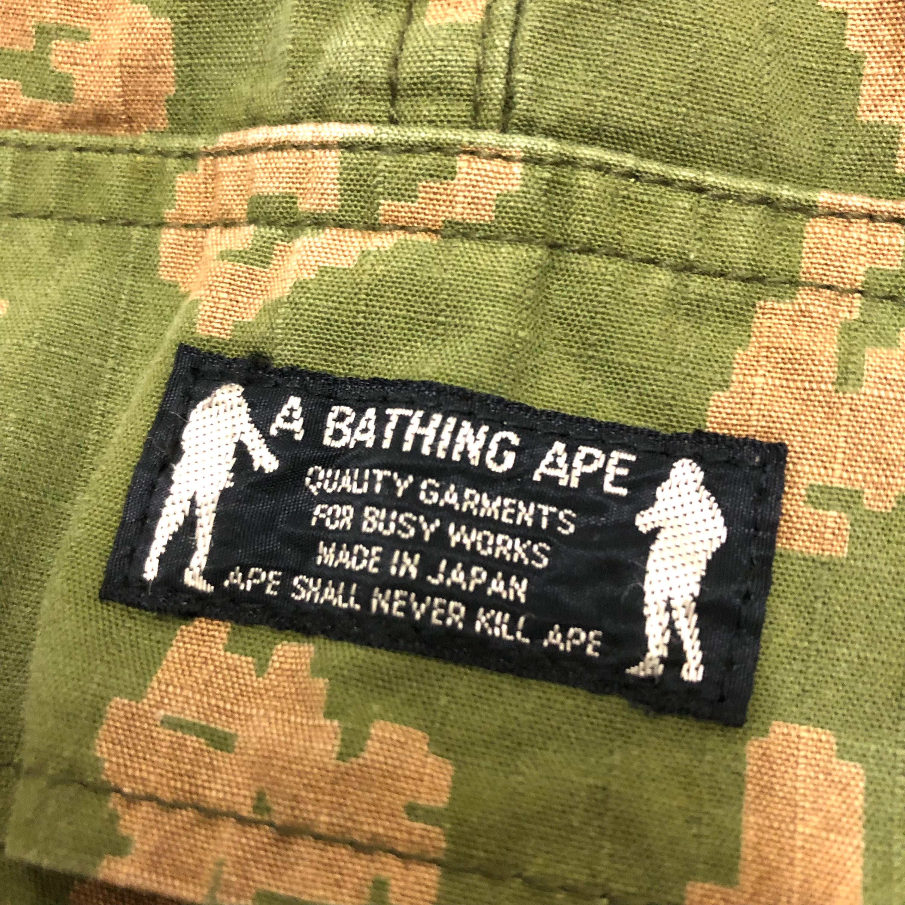 90～00s A BATHING APE/Ape Camo Cargo pants/初期タグ/M/エイプカモ柄