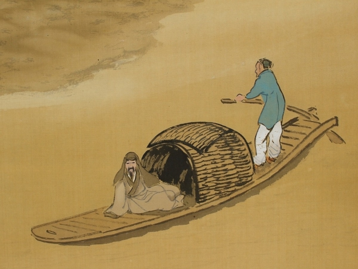 玉舎春暉( TAMAYA Syunki/ Gifu,1880‐1947) 五柳帰荘(陶淵明 帰去来辞) 尺五立 物故作家掛軸 JY2079 ...