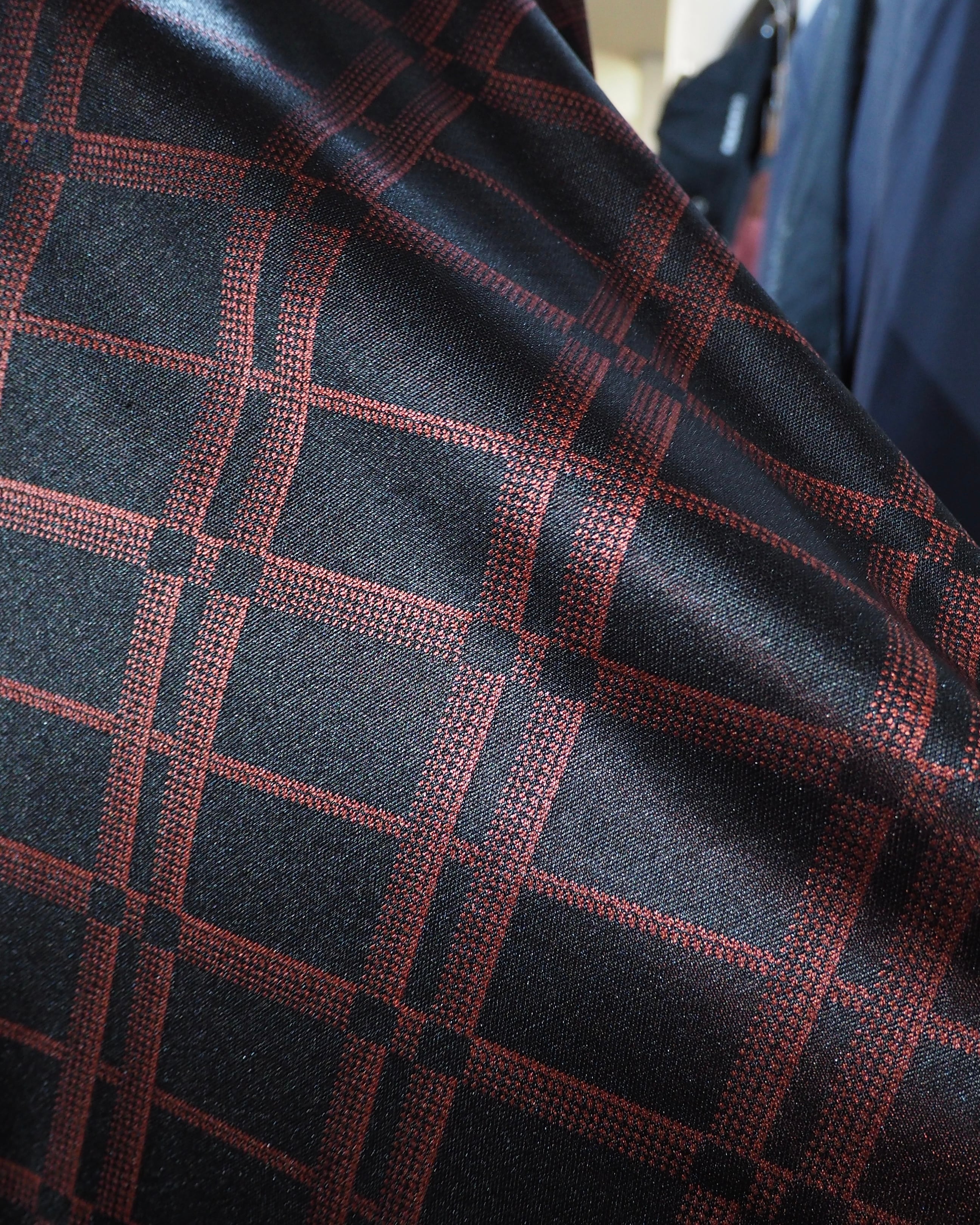 1995s " JEAN PAUL GAULTIER HOMME objet " Gloss Stretch Plaid pattern Archive Tee