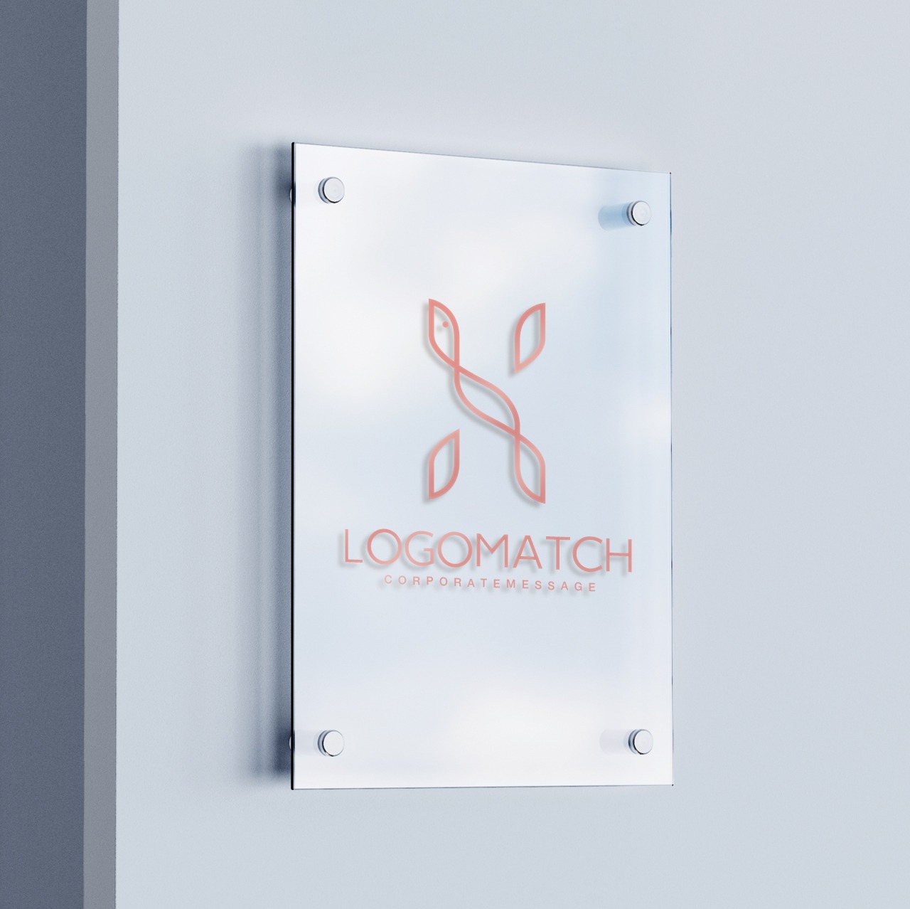 しなやかに交差する鳥Xのロゴ