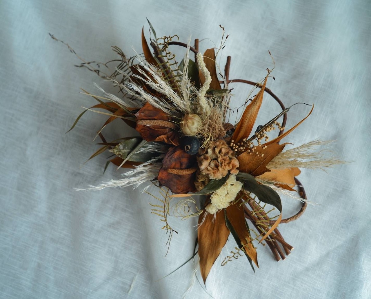 壁飾り　近衛柿色