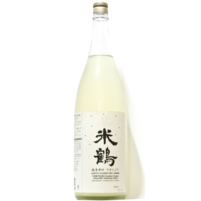 米鶴　純米辛口うすにごり 1.8L