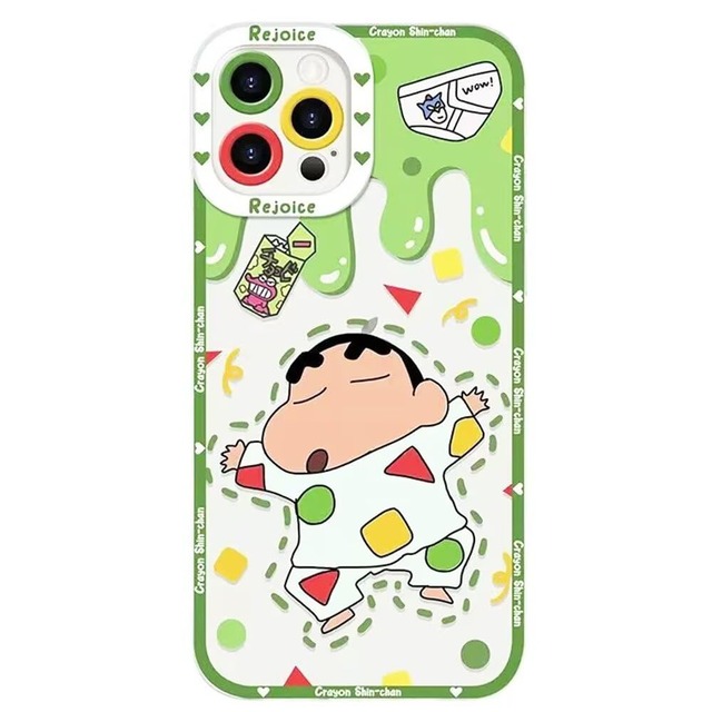 クレヨンしんちゃん iphone se 第2世代 第3世代 用 ケース しんちゃん スマホケース アイフォン7 8 SE 2 3 用 カバー 4.7インチ TPU クリアケース バンパー 薄型 超軽量 レンズ保護 iPhone 7/8/SE2/SE3 用 透明 A