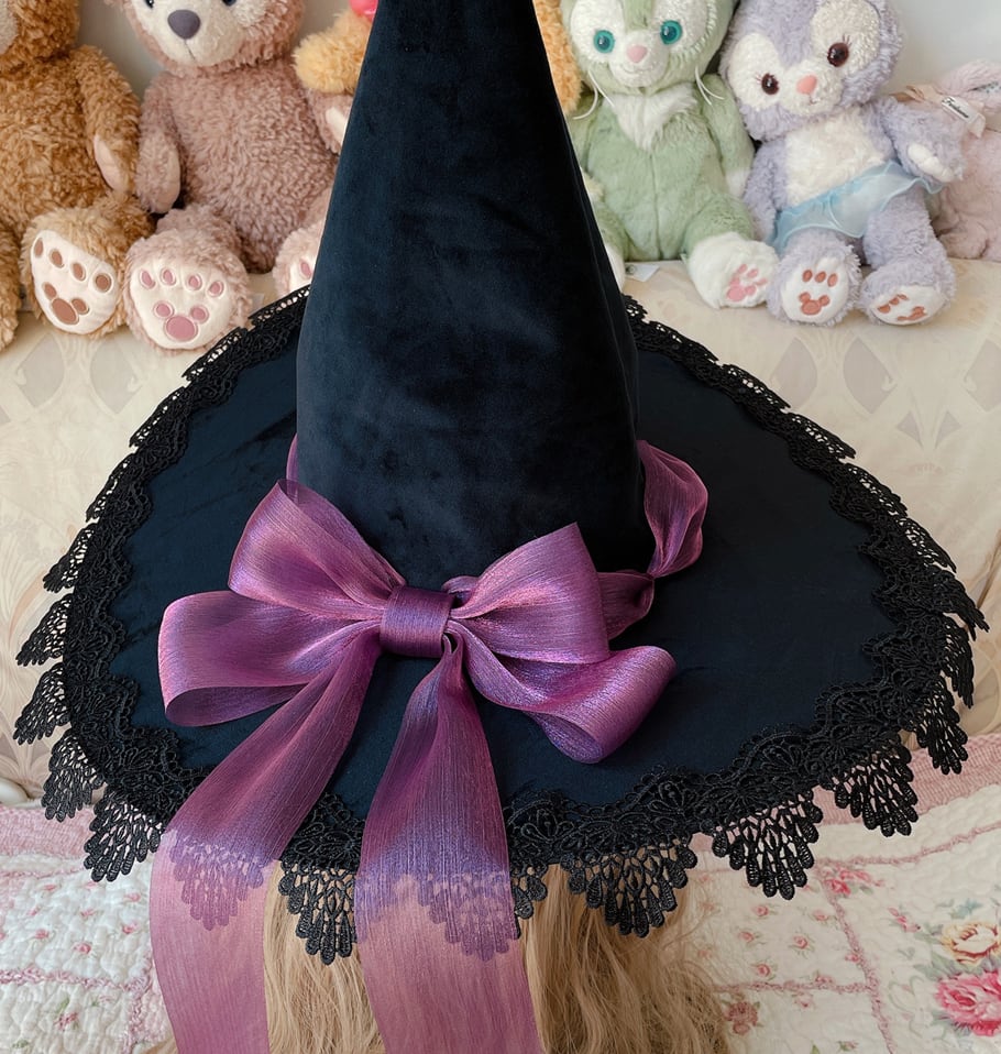 魔女の帽子〜レース＆リボン〜HA22001 | 奇妙な洋装雑貨店 Magica Bazaar