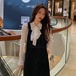 ✞ ♡ブラックスタンダードスリムロングスカート ノースリーブ レトロ スウィート ✞ゴスロリ SM ミリ 甘ロリ クラロリ 和ロリ エレガント 黒ロリ 姫ロリ 華ロリ BB-BB569001968