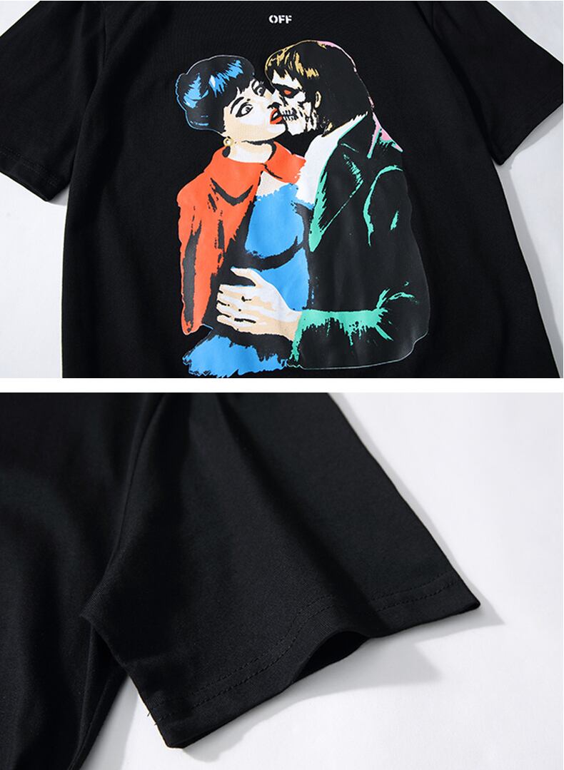 全2色 Tシャツ カットソー プリント カジュアル ストリート 