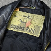 BURMA RUN leather flight jacket