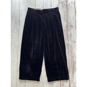 -METRICS- velours wide pants