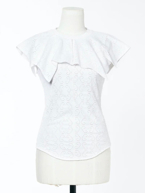 【24SS】FETICO フェティコ / LACE JACQUARD NO-SLEEVE TOP