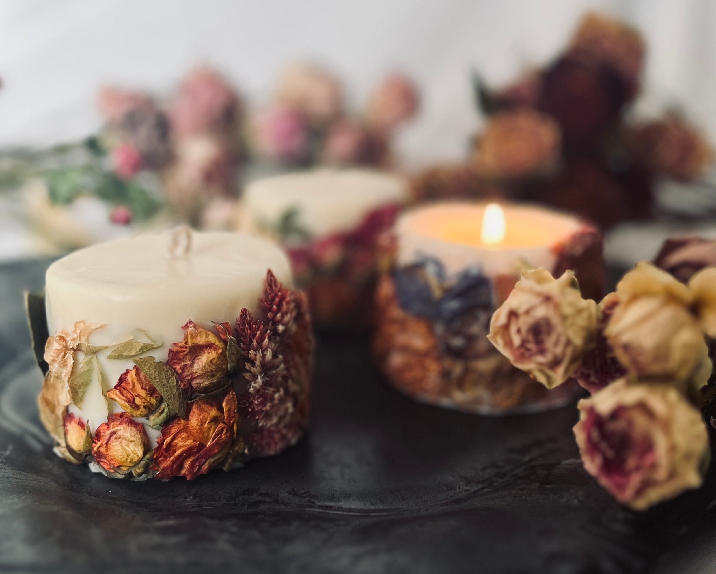 セミオーダー】ボタニカルアロマキャンドル（小） | ippo upcycle