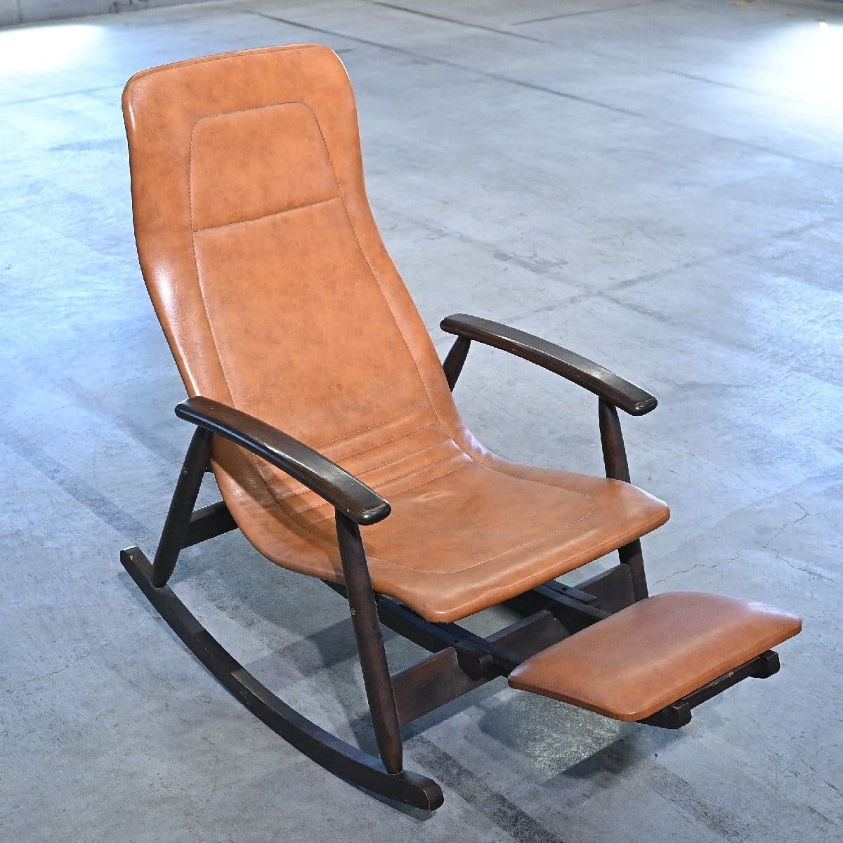 松田産業 ロッキングチェア フットレスト 無垢材 アーム 松田家具 安楽 
