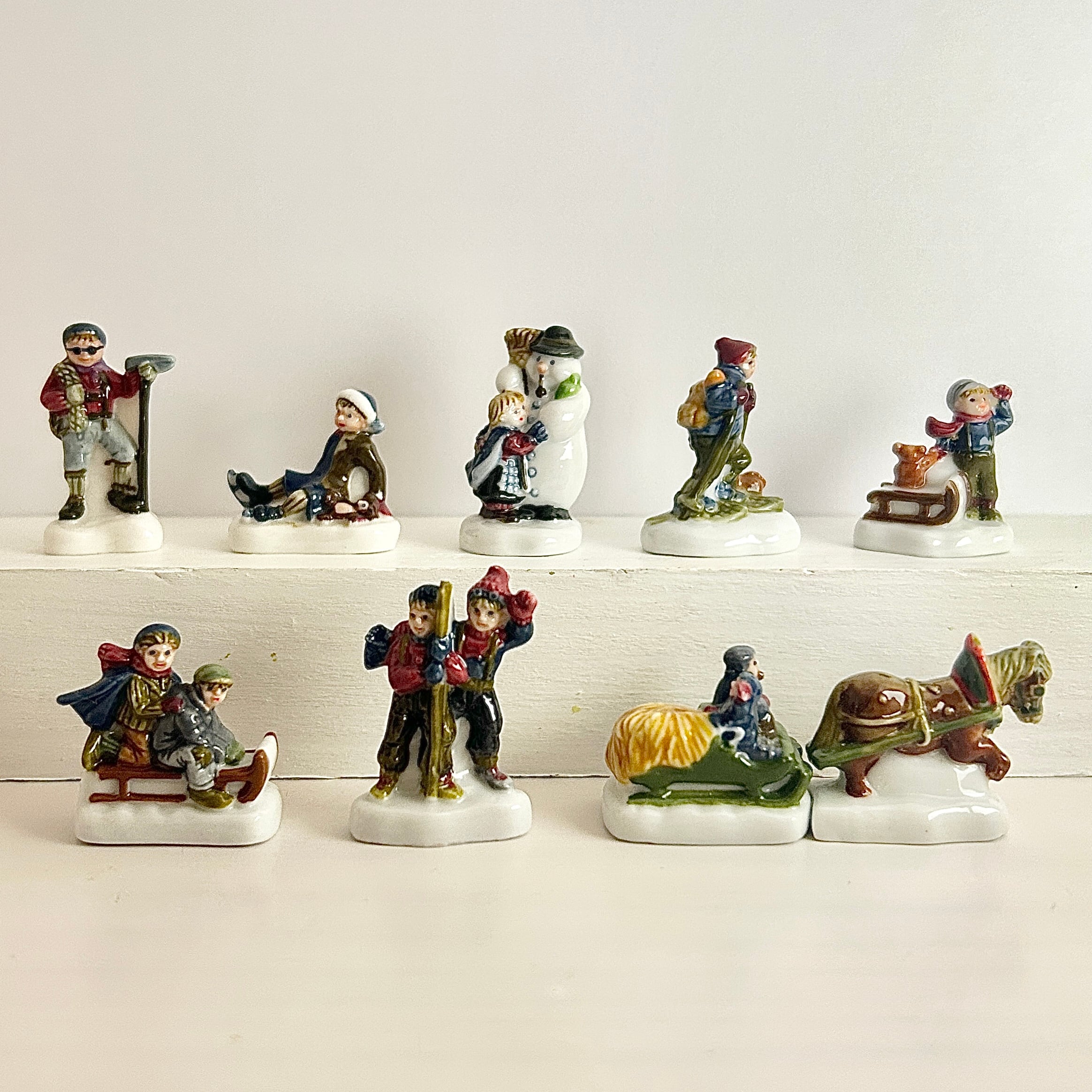 A・テラ・ヴェッキア 冬の遊び フェーヴ フェーブ フランス製